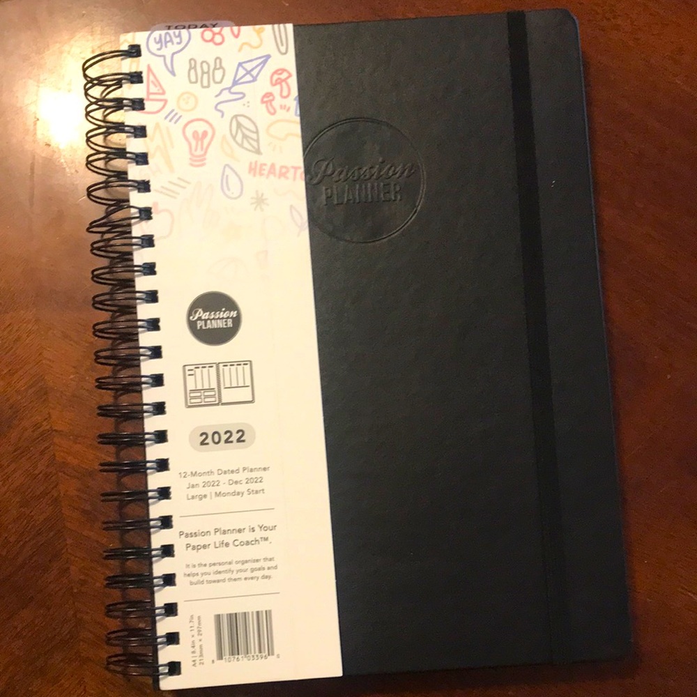 New 2022 Passion Planner - weekly spread